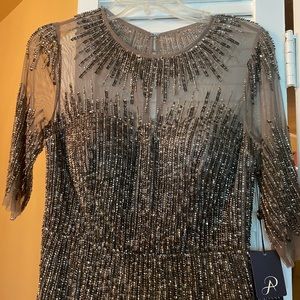 Adrianna Papell beaded dress.